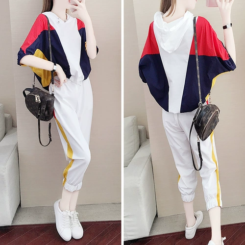 Комплект, спортивный спортивный костюм для отдыха, 2020, осенний, из хлопка и льна, свободный крой