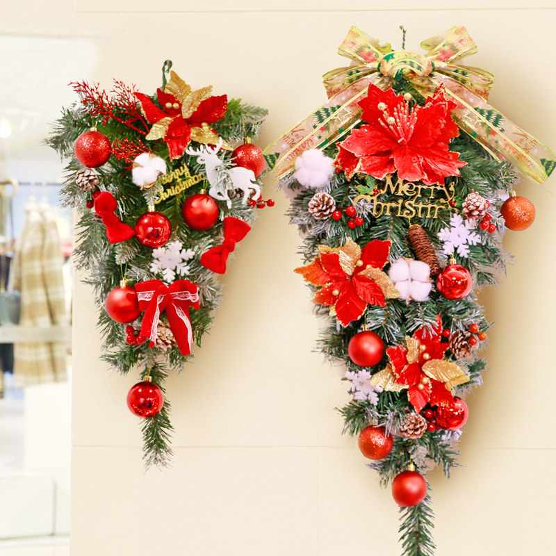 Christmas Christmas Tree Diy Ornament Pendant Home Shop Window Hanging Wall Hanging Home Door Decoration Wall