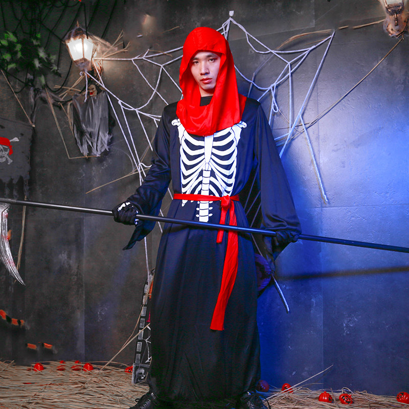 Halloween costume dance adult male vampire pirate demon make-up party costumes clothes props