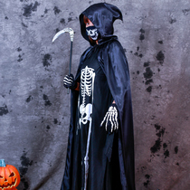 Halloween costume Childrens cloak performance costume Wizard death black robe Horror Vampire cloak props