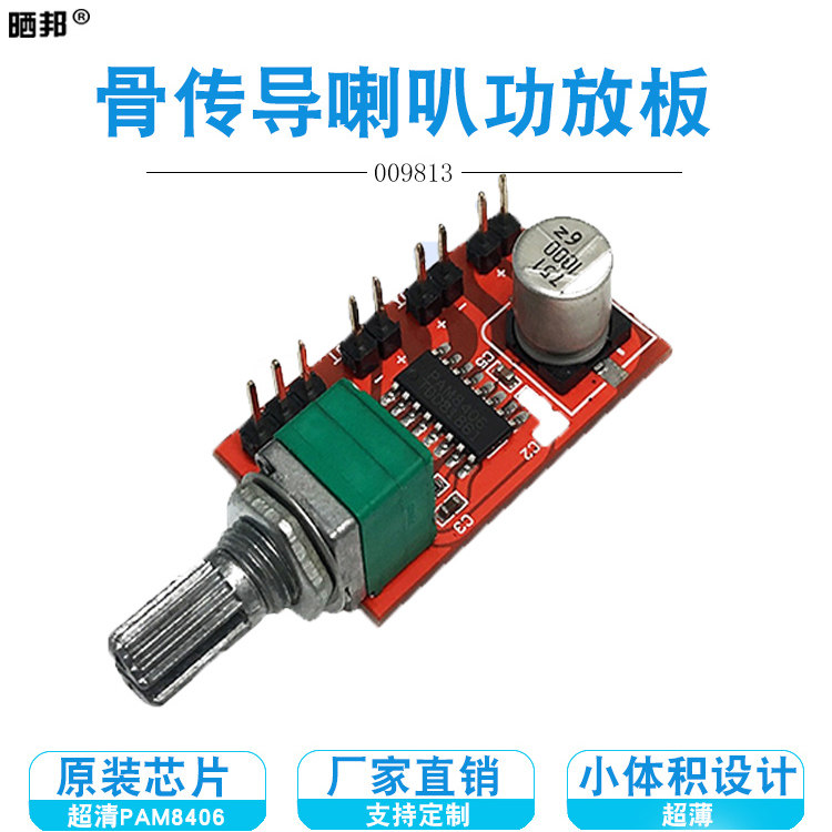 PAM8406 digital power amplifier board DC3V-5 5V with volume potentiometer 2 * 5W bone conduction horn power amplifier board-Taobao