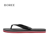 Boree/宝人 Мужские сланцы, резиновые нескользящие универсальные мюли, пляжная обувь, с перемычкой между пальцами, подходят для носки на улице