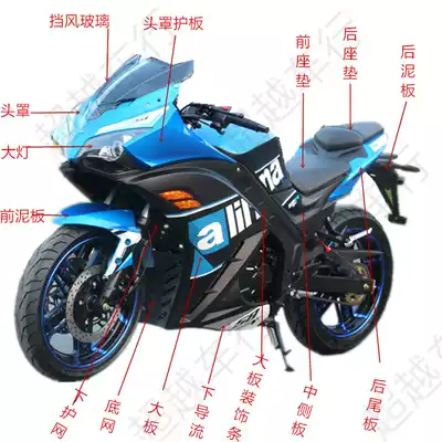 Road race locomotive shell elegant 350 full set of car shell accessories treasure carving Ninja Big Board Hood windshield