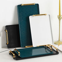 Nordic oblong pallets light and luxurious domestic drain cups Cups Cups beauty salon Commercial with handle containing plastic tray