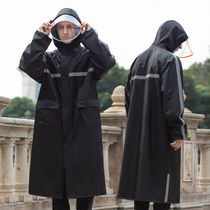 Raincoat Long-style full-body anti-rainstorm suit male and female adult thickened lengthened waterproof one-piece rain cape Outdoor rain and plastic