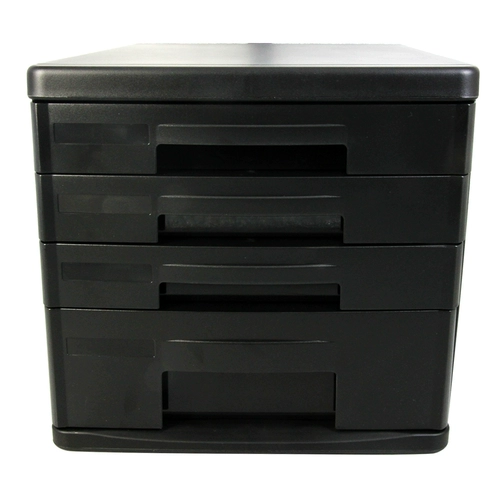 Deli 9772 Файл -шкаф четырех -слой твердой пластиковой шкафы (без блокировки) Укатории устройства