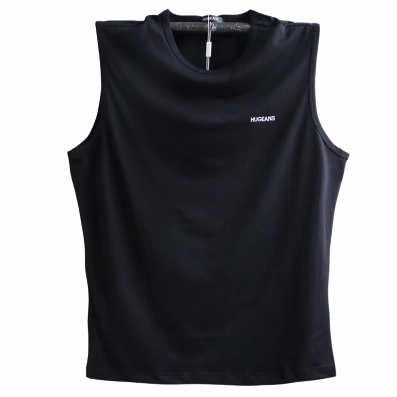 Mùa hè cộng với phân bón XL áo cotton nam vest lỏng thể thao không tay tròn cổ rộng vai vest nam - Áo vest cotton áo ba lỗ nam đẹp