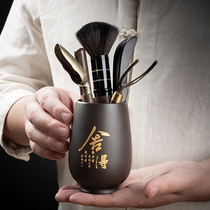 Ebony Wood tea ceremony six gentlemen set kung fu tea set kung fu tea accessories 6 gentleman tea making tools tea clip spoon Knife