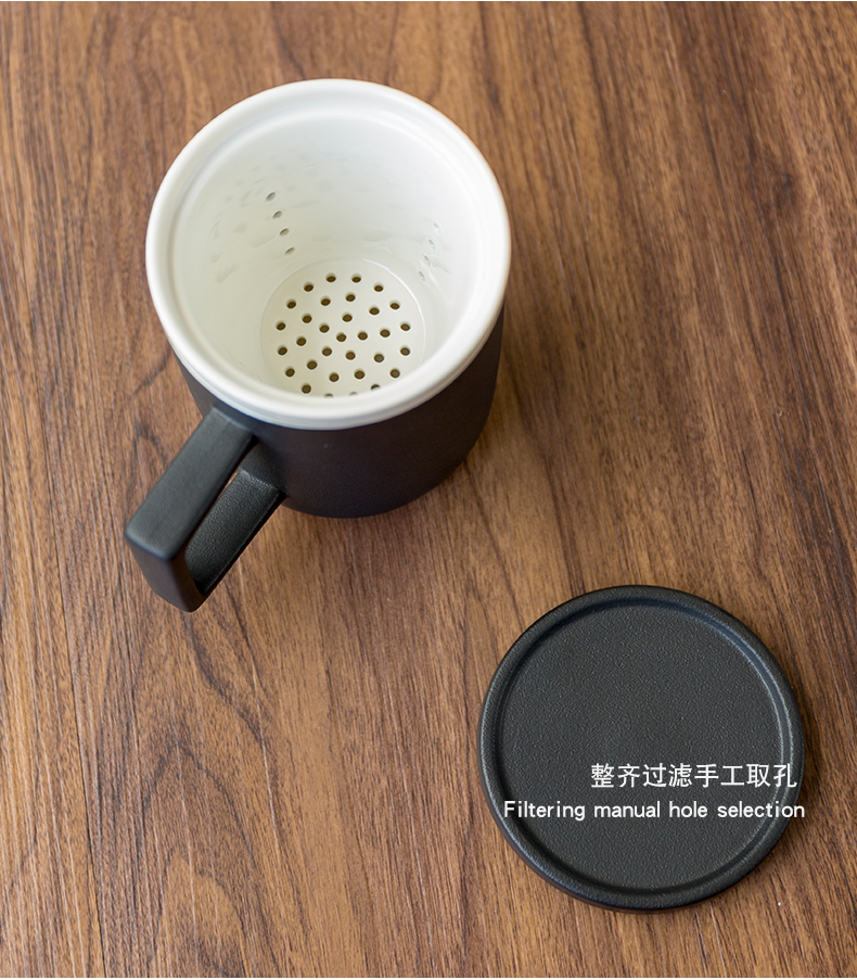 With cover filter office tea cup mark cup of household ceramic tea cup cup gift boxes custom logo