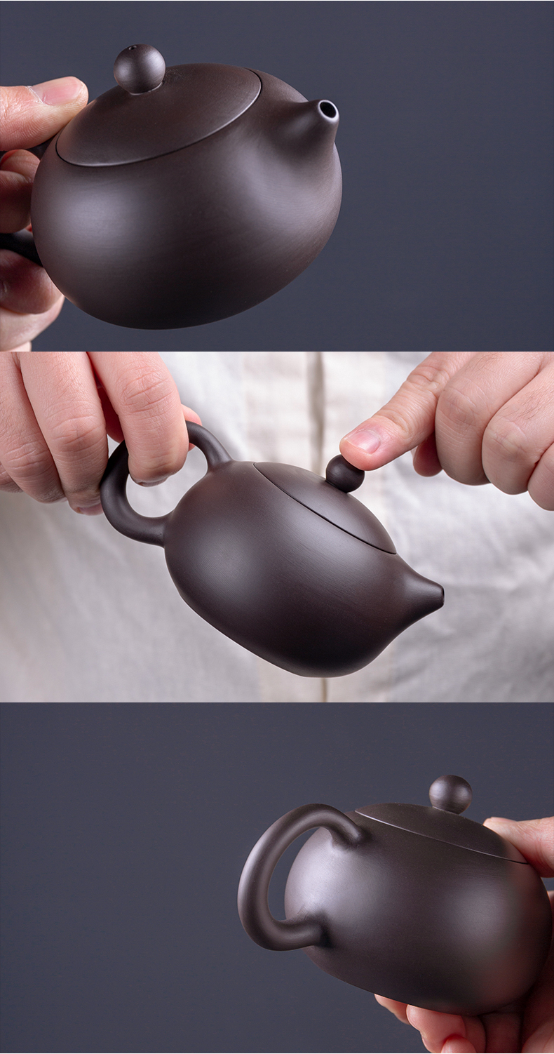 Violet arenaceous a pot of travel tea set four cups of kung fu tea art crack cup mesh portable package Japanese tea taking