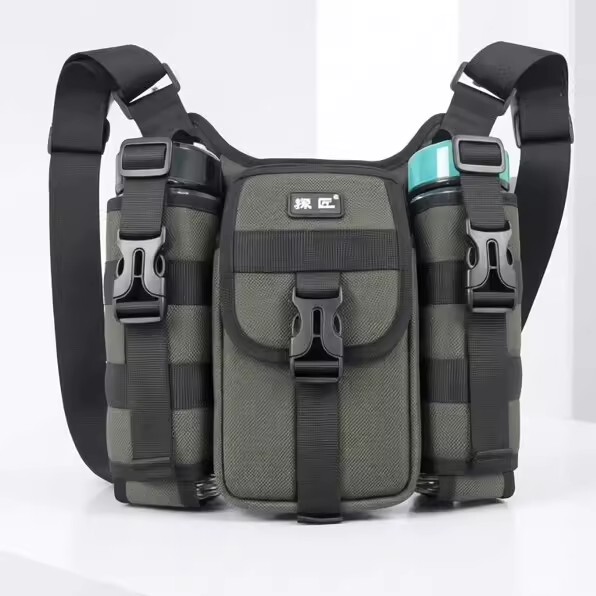 Japanese Cawinken Rainproof Hiking Backpack with Dual Water Bottle Cup Holders, Men's Shoulder Crossbody Umbrella Portable Travel Bag Japanese Cawinken Rainproof Hiking Backpack with Dual Water Bottle Cup Holders, Men's Shoulder Crossbody Umbrella Portable Travel Bag