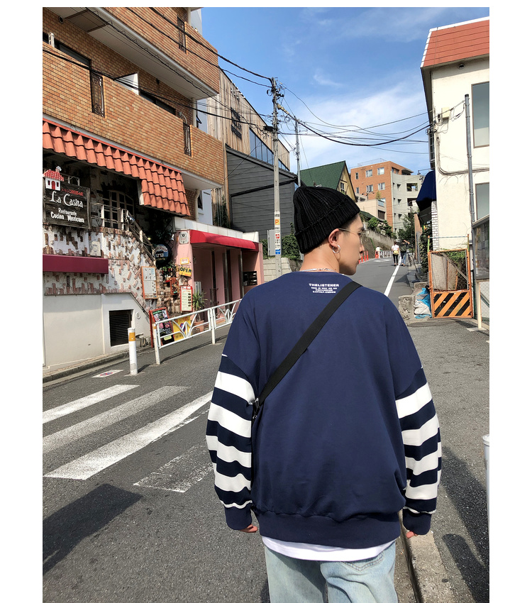 BANGBOY Phong cách Hong Kong street jeans thô nam xu hướng quần cũ retro quần ống rộng quần jean nam
