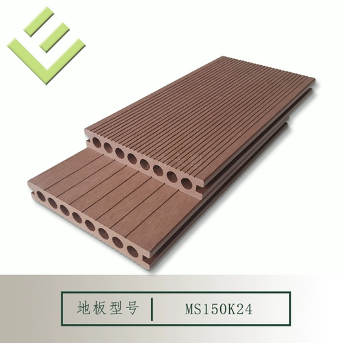 Наружные полые восемь круглых отверстий Пластиковый деревянный пол 150x24