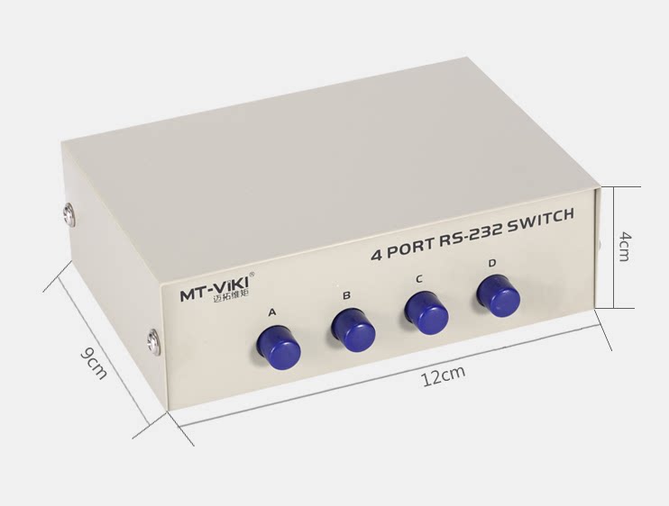 Maituovimoment MT-232-4 4-mouth RS232 serial port switcher 9-pin COM mouth shareware 4 in 1 out