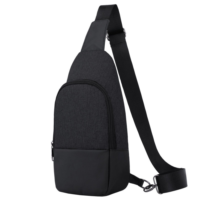Chest bag men's messenger bag trendy brand canvas youth student fashion Korean version trendy casual men's bag backpack shoulder bag