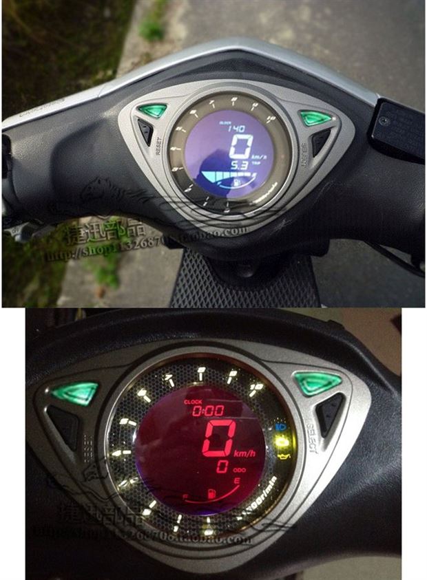 Đồng hồ LCD Yamaha 100RSZ Đồng hồ đeo tay điện tử thế hệ thứ hai WISP thế hệ thứ hai đồng hồ điện tử xe wave 110