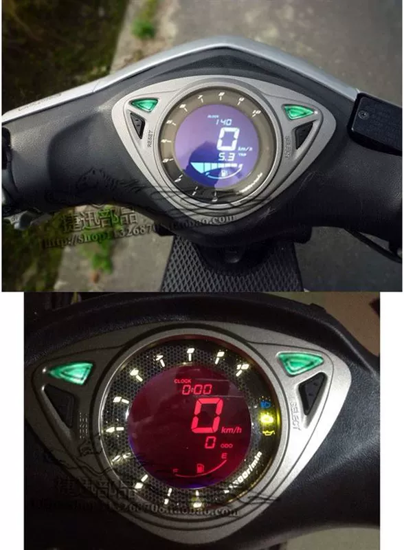 Đồng hồ LCD Yamaha 100RSZ Đồng hồ đeo tay điện tử thế hệ thứ hai WISP thế hệ thứ hai đồng hồ xe wave