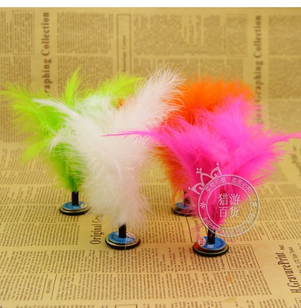 Học sinh lông màu khăn lau bụi hoa croquet fluffy bọ cạp tự nhiên lông bọ cạp đá bọ cạp đồ chơi - Các môn thể thao cầu lông / Diabolo / dân gian 	quả cầu đá lông gà