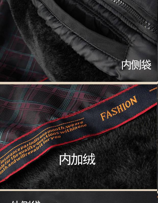 Áo khoác cotton nam trung niên mùa đông dày bố ấm áp cotton phù hợp với người già cộng với áo khoác nhung cotton cỡ lớn quần áo nam áo khoác phao nam