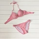 Xuất khẩu để sử dụng trong nước Hàn Quốc áo tắm bikini bằng thép áo ngực tập hợp ngực lớn ngực nhỏ màu rắn áo tắm bikini nữ - Bikinis