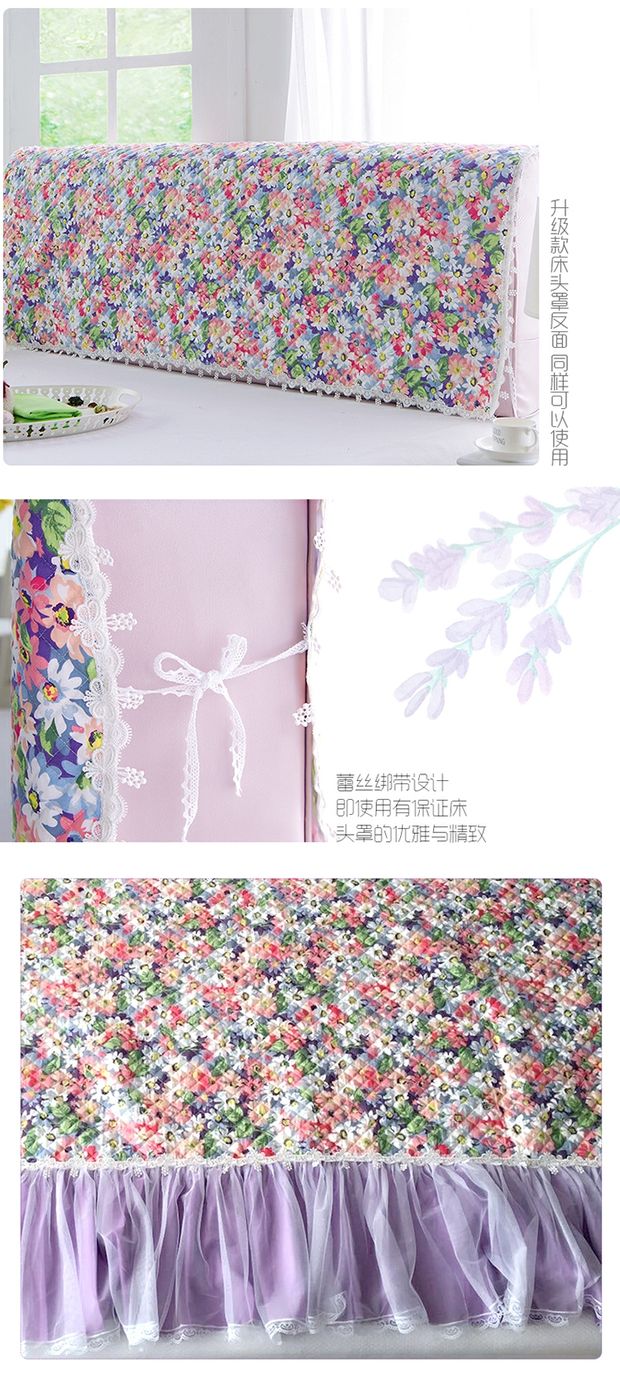 Trải giường, che đầu, phủ bụi, ren, trải giường, vải, trải giường, chống bụi, không có váy ngủ - Váy Petti ga giường viền họa tiết