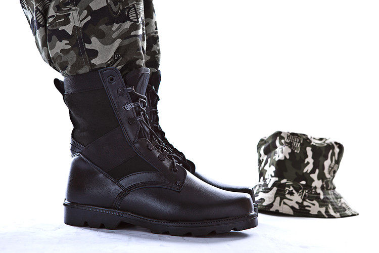 Bottes militaires en cuir - porter - Ref 1398303 Image 18