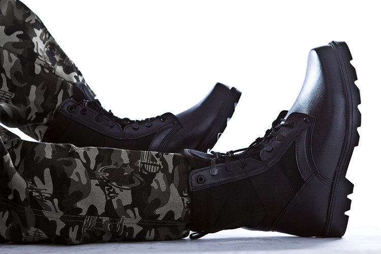 Bottes militaires en cuir - porter - Ref 1398303 Image 17