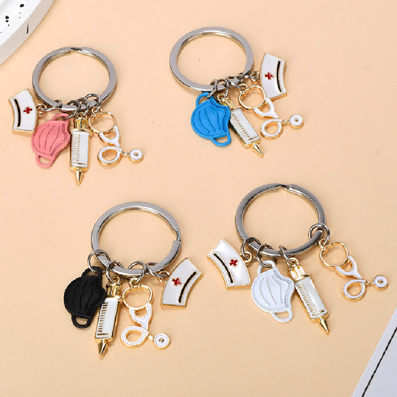 Nurses' Day Keychain Ring Chain, Practical Gift for Medical Students, Small Gift, Souvenir, Bag Pendant, with a Sense of Ceremony