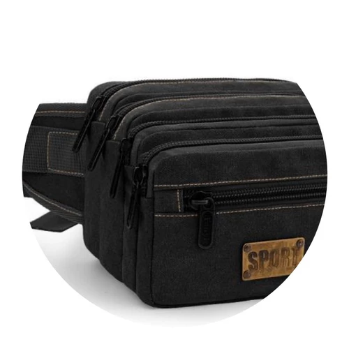 Универсальная вместительная и большая поясная сумка подходит для мужчин и женщин, износостойкий водонепроницаемый бумажник для отдыха