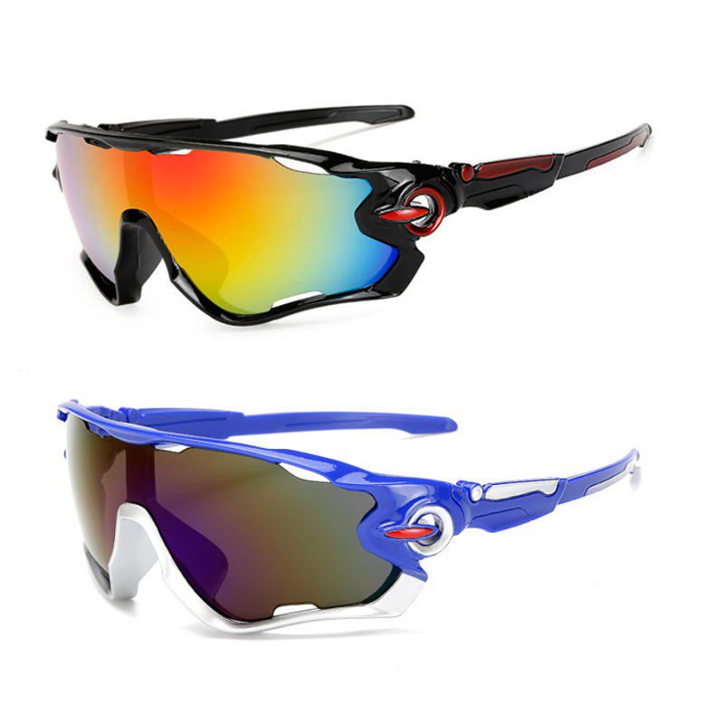 Outdoor men's sports sunglasses 2021 riding windproof glasses cool personality tide anti-UV explosion-proof sunglasses