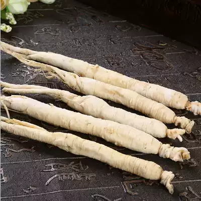 Changbai Mountain high-quality white sugar ginseng baby children nourishing health sugar soaked ginseng whole porridge soup a box of 300g