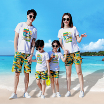  2020 new summer clothes boys and girls suits outdoor sports camouflage clothing parent-child clothing a family of four family clothing