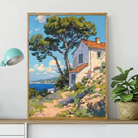 Дом на скале на море Ван Гога 1