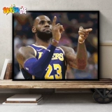Цифровая масляная живопись DIY Машина масляной живописи NBA Баскетбольная звезда, наполненная цветной картиной, Лейкерс Кобе О'Нил Джеймс