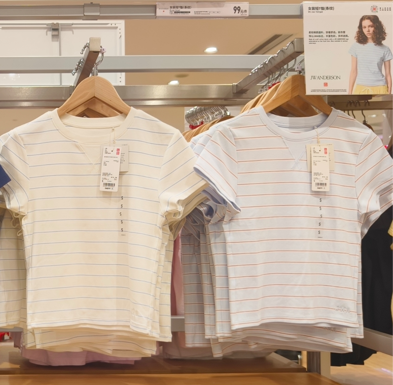 Uniqlo Genuine Jwa Women's Short T-Shirt/Slim Fit Casual Versatile 26 New Summer Style 484001 484266 Uniqlo Genuine Jwa Women's Short T-Shirt/Slim Fit Casual Versatile 26 New Summer Style 484001 484266