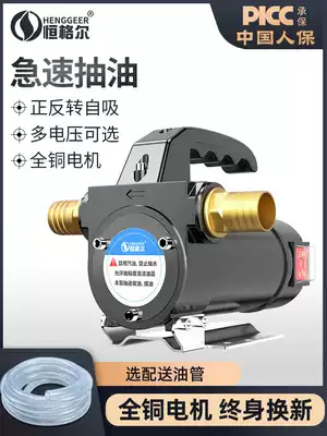 Oil pump 12V24V220V volt diesel tanker pumping device refueling pump Small self-priming oil pump Electric pumping pump