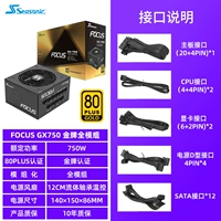 FOCUS GX750 Золотая медаль Полная группа модулей [рейтинг 750 Вт]