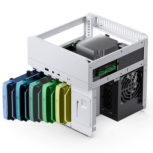 Qiaosbo N2 Small NAS -шасси 5 диск ITX Computer Console Семейная домашняя предприятия магазины 4