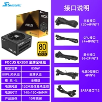 FOCUS GX850 Золотая медаль Полная группа модулей [рейтинг 850 Вт]