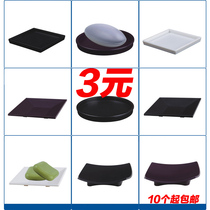 ABS resin frosted soap box hotel bathroom soap dish black and white purple plastic small soap dish