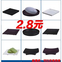 ABS resin frosted soap box hotel bathroom soap dish black and white purple plastic small soap dish