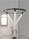 Modern Chandelier Ring Dining Room Lamp Living Room Lamp Creative Simple Designer with Spotlight Office Clothing Store Lighting