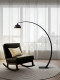 Designer Living Room Floor Lamp Next to Sofa and Coffee Table, Modern Minimalist High-End Eye-Protection Bedroom Study Atmosphere Fishing Lamp