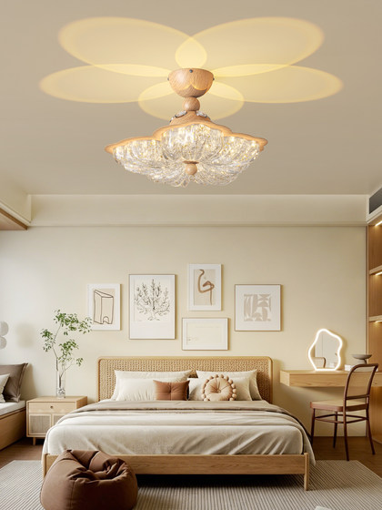 Bedroom Ceiling Light 2026 New Model Warm and Romantic Floral Main Bedroom Children's Room Sunset Starry Atmosphere Main Light