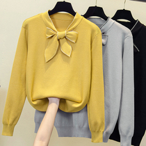 Plus fat plus size womens clothing 2023 new spring clothing foreign style loose knitwear fat sister scheming top sweater tide