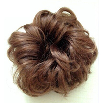 Wig hair ring Rubber band bud meatball head Wig bag fluffy pan head Curly hair bag disk hair ring simulation head flower