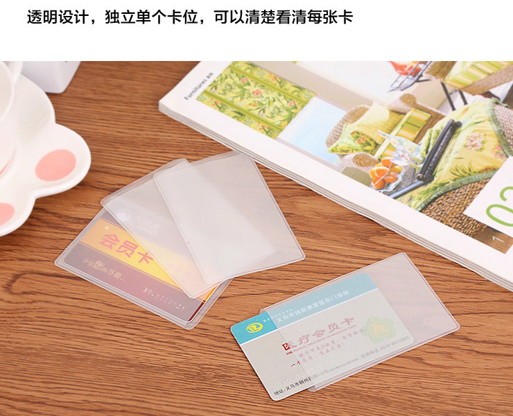 Du lịch ở nước ngoài bộ thẻ ngân hàng chống từ tính thẻ gạo trong suốt bộ thẻ xe buýt ID bộ thẻ giao thông tài liệu ví đựng card nam