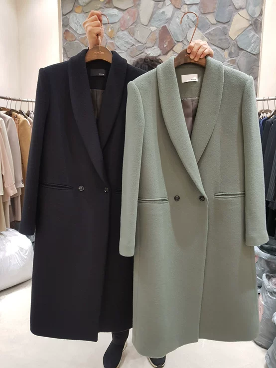 Шерстяное пальто, демисезонная длинная куртка, 2020, корейский стиль, oversize, увеличенная толщина, средняя длина