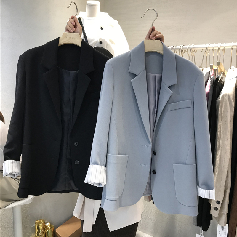 Dongdaemun small suit jacket female 2020 spring new Korean version loose and thin fashion all-match chic suit trend