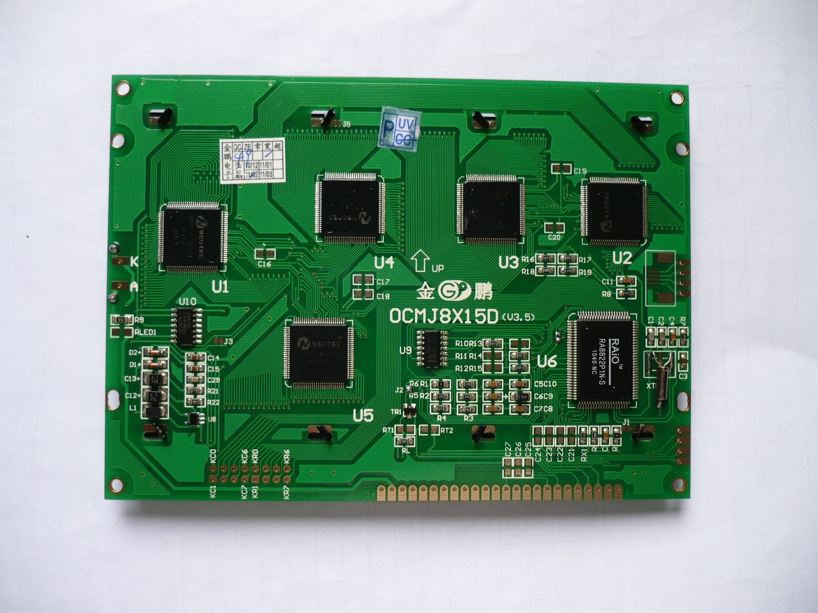 Jinpeng LCD screen OCMJ8X15D with tp 240128 laser band font 8822 master control